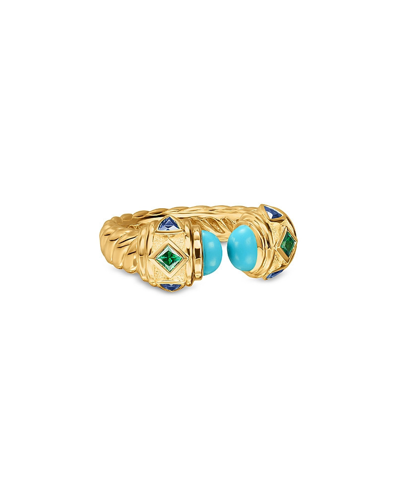 Renaissance Color Ring in 18K Yellow Gold with Turquoise, Tsavorite and Tanzanite, 9.9mm | Bloomingdale's (US)