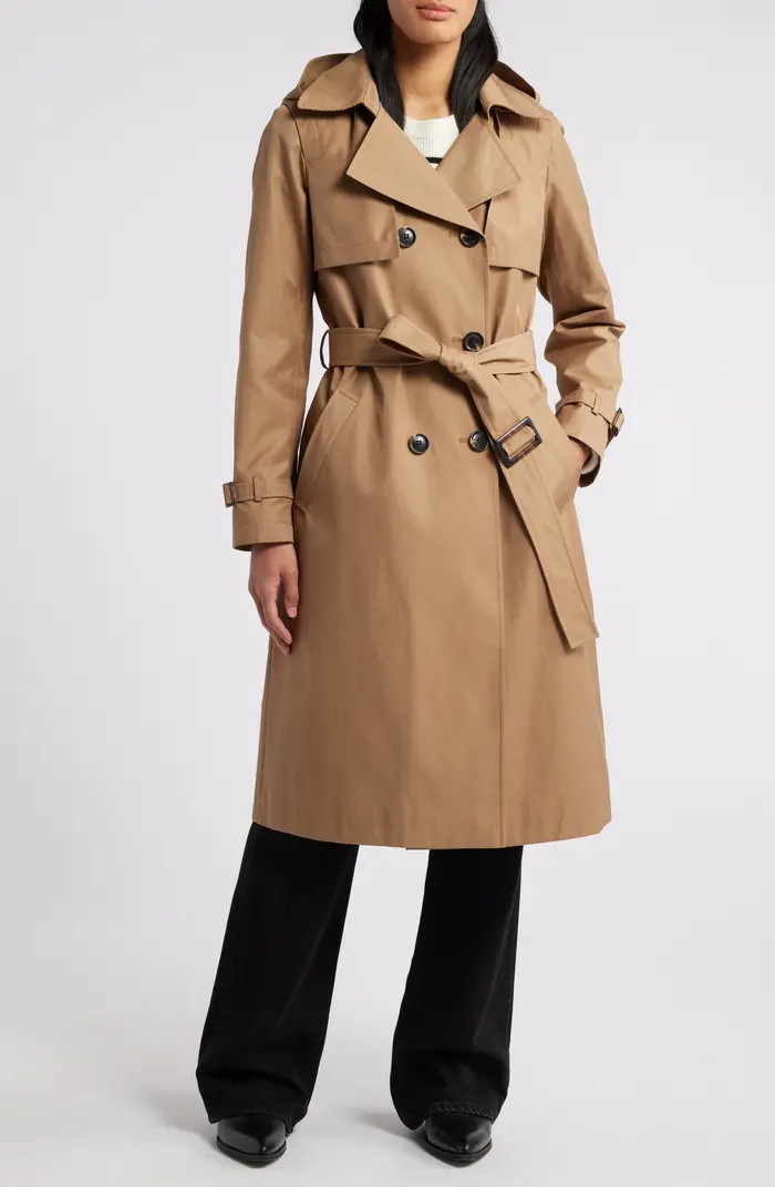 Sam Edelman Double Breasted Belted Trench Coat | Nordstrom | Nordstrom
