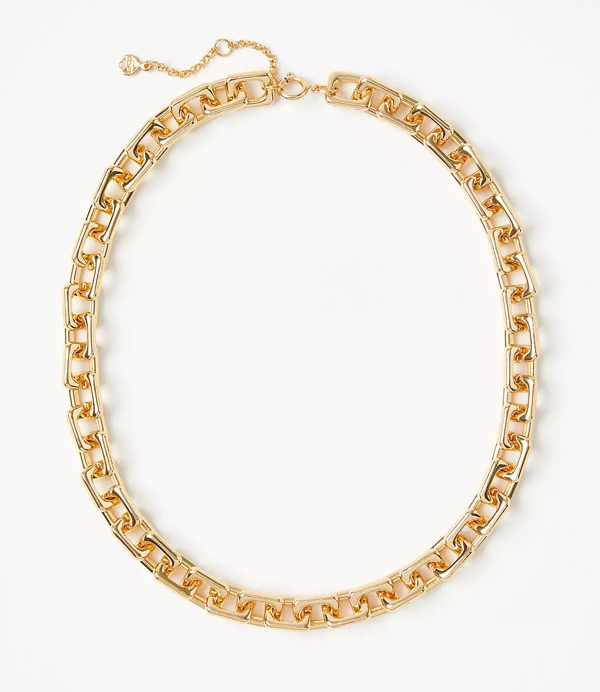 Squared Chain Link Necklace | LOFT