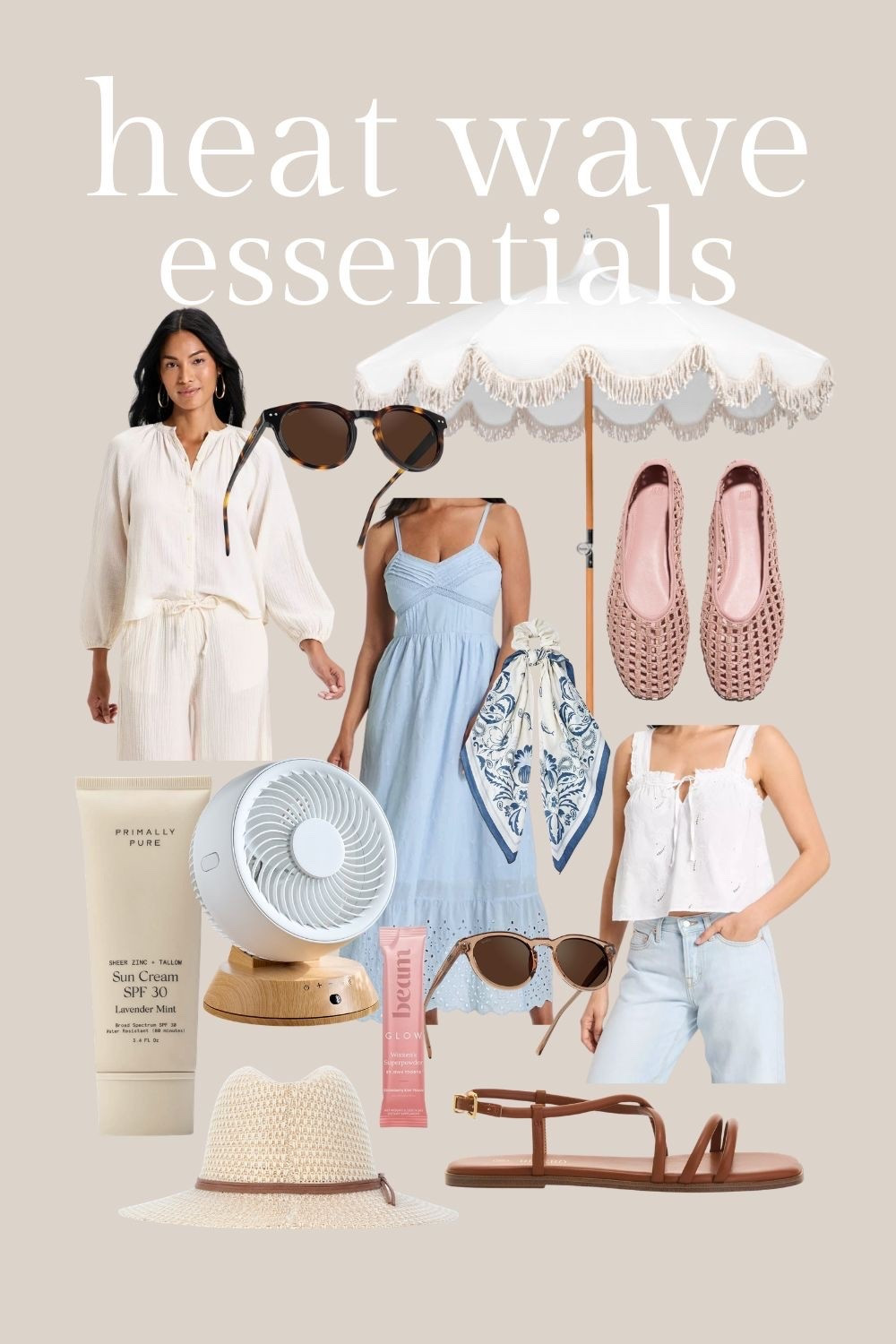 Heat wave summer essentials.

#LTKSeasonal #LTKmorningroutine #LTKselfcare