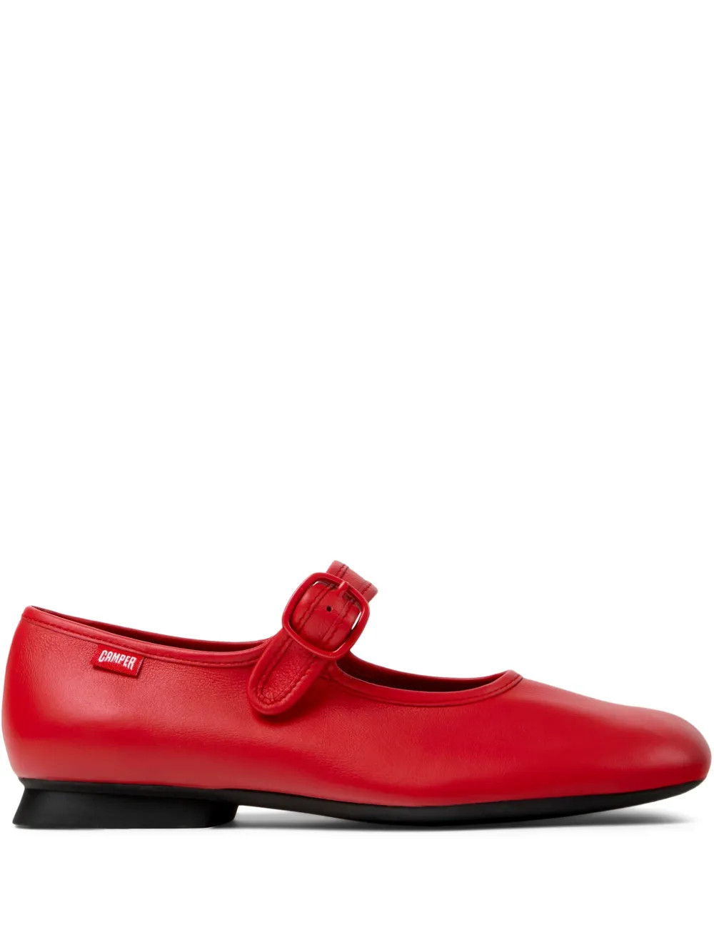 Camper buckle strap ballet flats - Red | Farfetch Global