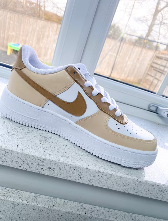 Nude/ Brown Custom Air Force 1s | Etsy | Etsy (US)