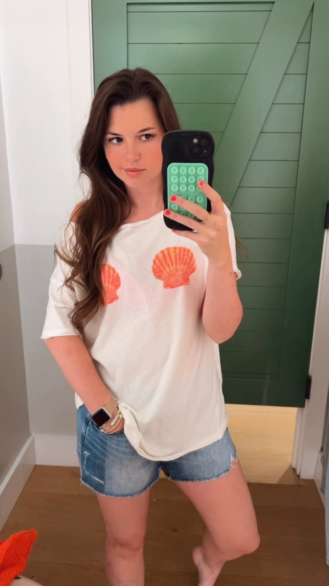 // seashell bra tshirt // denim shorts //

#LTKdayinmylife #LTKSeasonal #LTKSaleAlert
