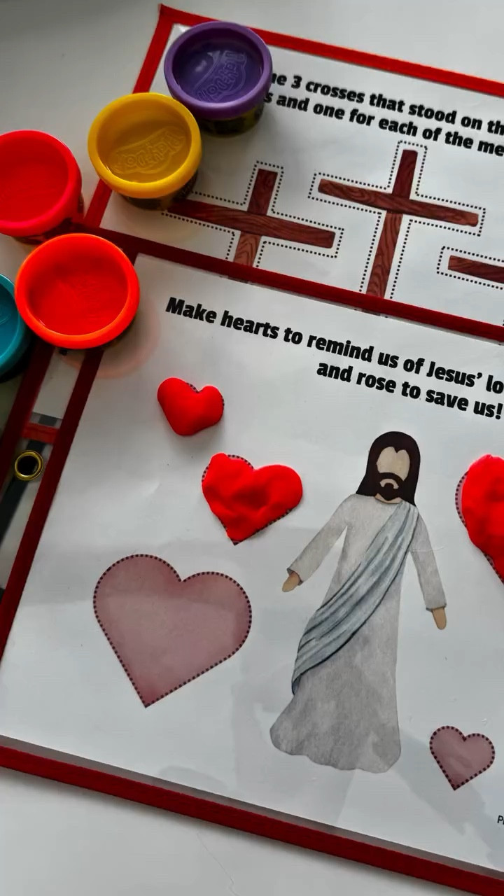 He is risen… but how do you actually explain that to kids in a way they get? ✨

Try this simple, hands-on Easter craft using clear sheets + playdough to bring the story of Jesus rising to life!

Instead of just hearing the story… they could see it, touch it, and build it step by step. And honestly, that’s when it stuck.

Save this for Easter🤍

If you’ve been looking for a meaningful (and screen-free) way to teach the true meaning of Easter… this is it.

Comment “EASTER” and I’ll send you the link 🙌

#eastercrafts #kidscraft #craftideas #heisrisen #goodfriday