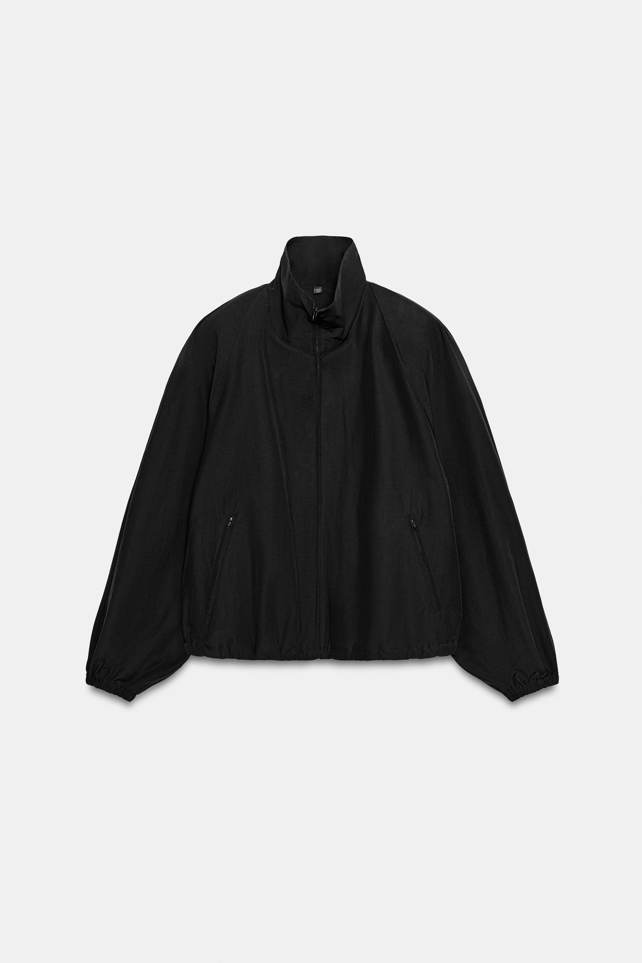 TECHNICAL FABRIC JACKET WITH SHOULDER PADS | Zara UK