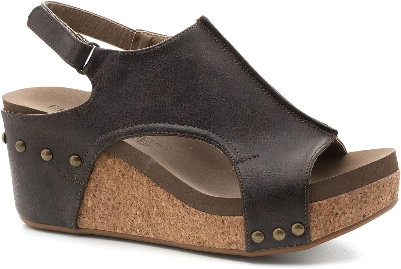 Corkys Footwear Womens Carley Wedges, Featuring Corkys EVA Foam Cushioned Insoles, A 2.5 Inch Hee... | Amazon (US)