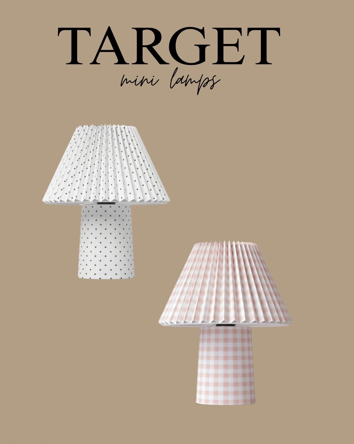 I saw these two mini lamps in-store today at Target and they are the CUTEST! 

Perfect for a little girls room or nursery 🥹

#LTKSaleAlert #LTKU #LTKHome