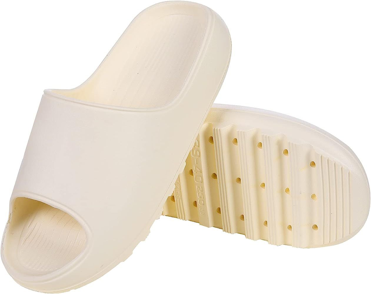 Litfun Platform Pillow Sandals Slidess for Men Women Lightweight Open Toe Shower Shoes | Amazon (US)