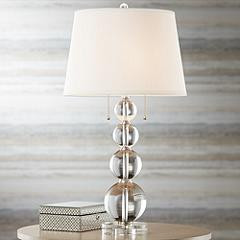 Vienna Full Spectrum Stacked Spheres 26 1/2" Crystal Table Lamp | www.lampsplus.com | Lamps Plus
