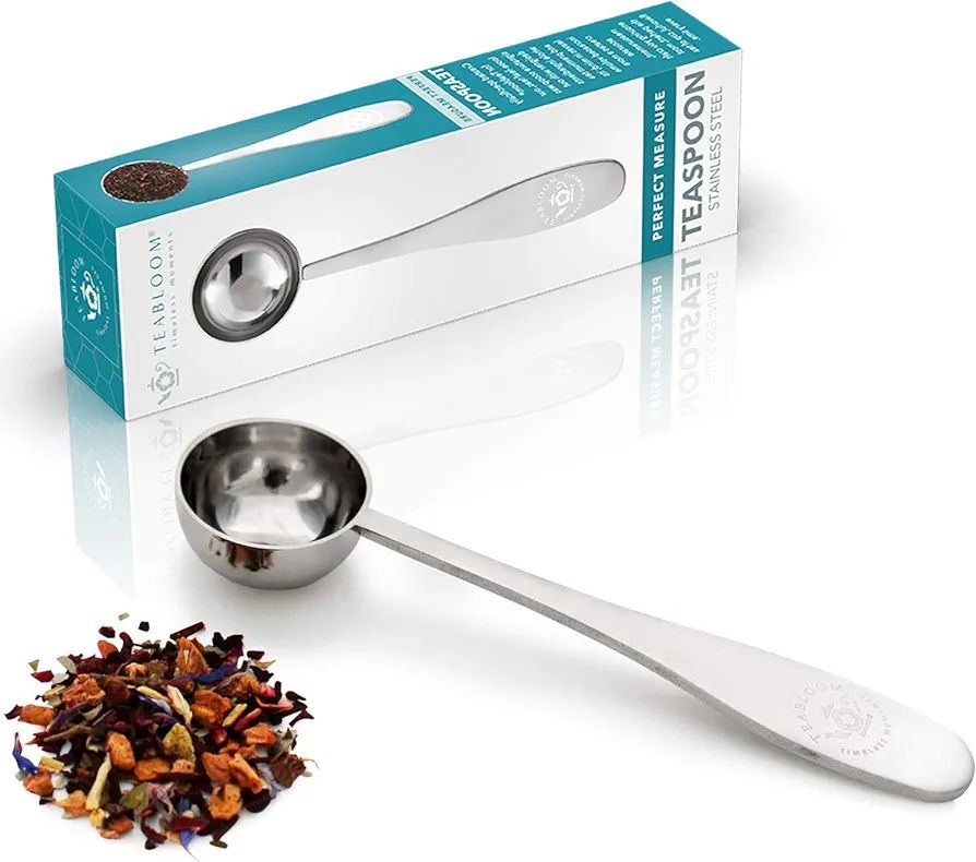 Teabloom Perfect Measure Loose Leaf Tea Spoon - Premium Quality Stainless Steel Tea Scoop – Tea... | Amazon (US)