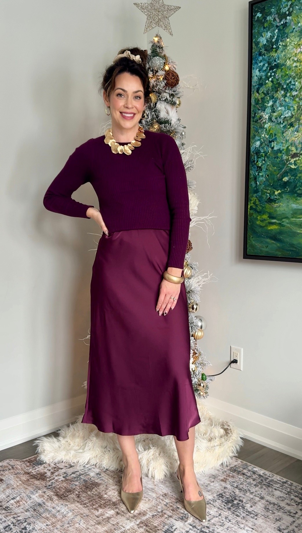 Holiday perfection!

Satin skirt & ribbed crew both in size small.


#LTKdresses #LTKwinter #LTKpartywear
