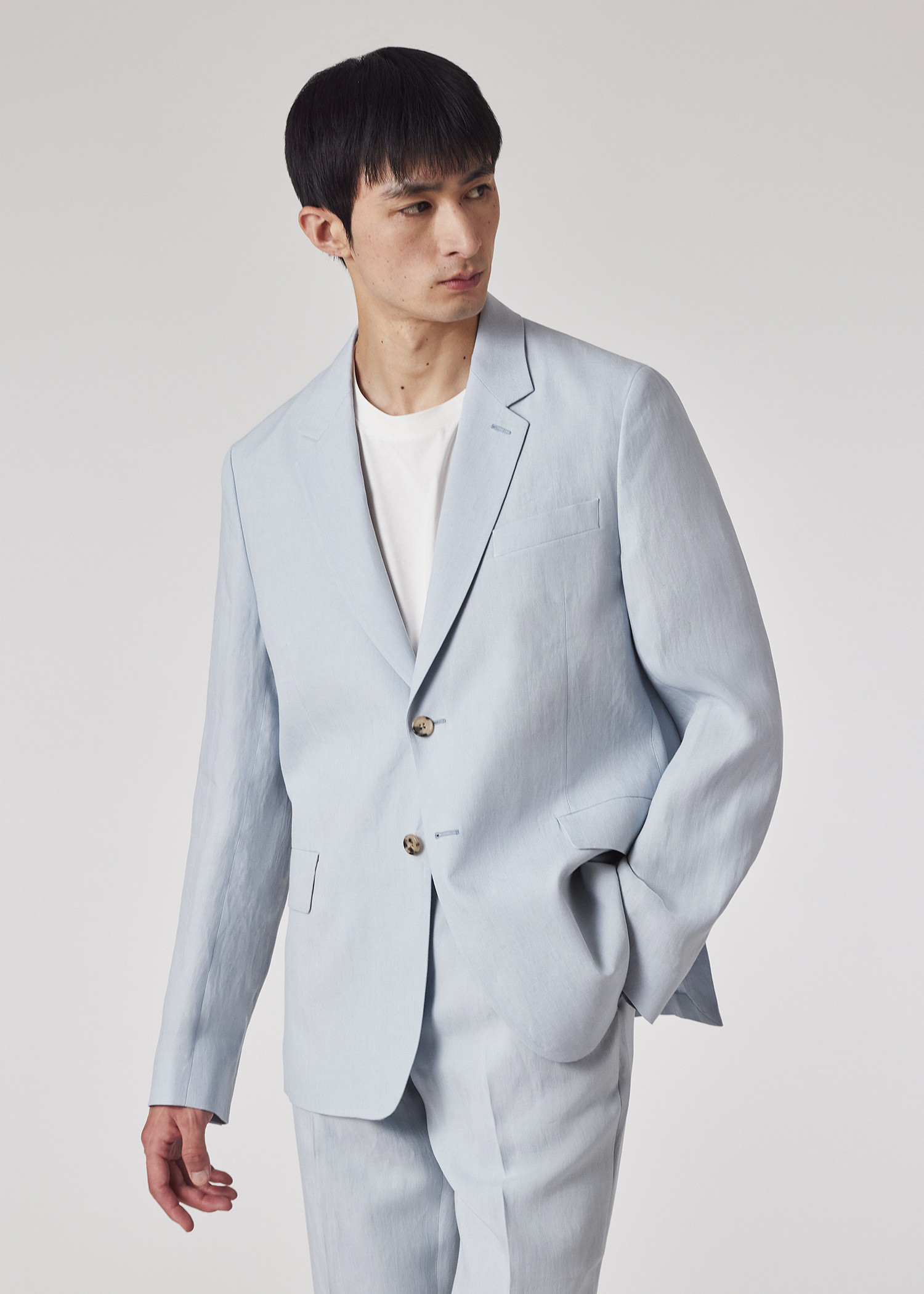 Tailored-Fit Light Blue Linen Suit | Paul Smith (Global)