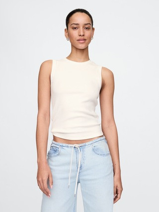 Modern Rib High Neck Top | Gap (CA)