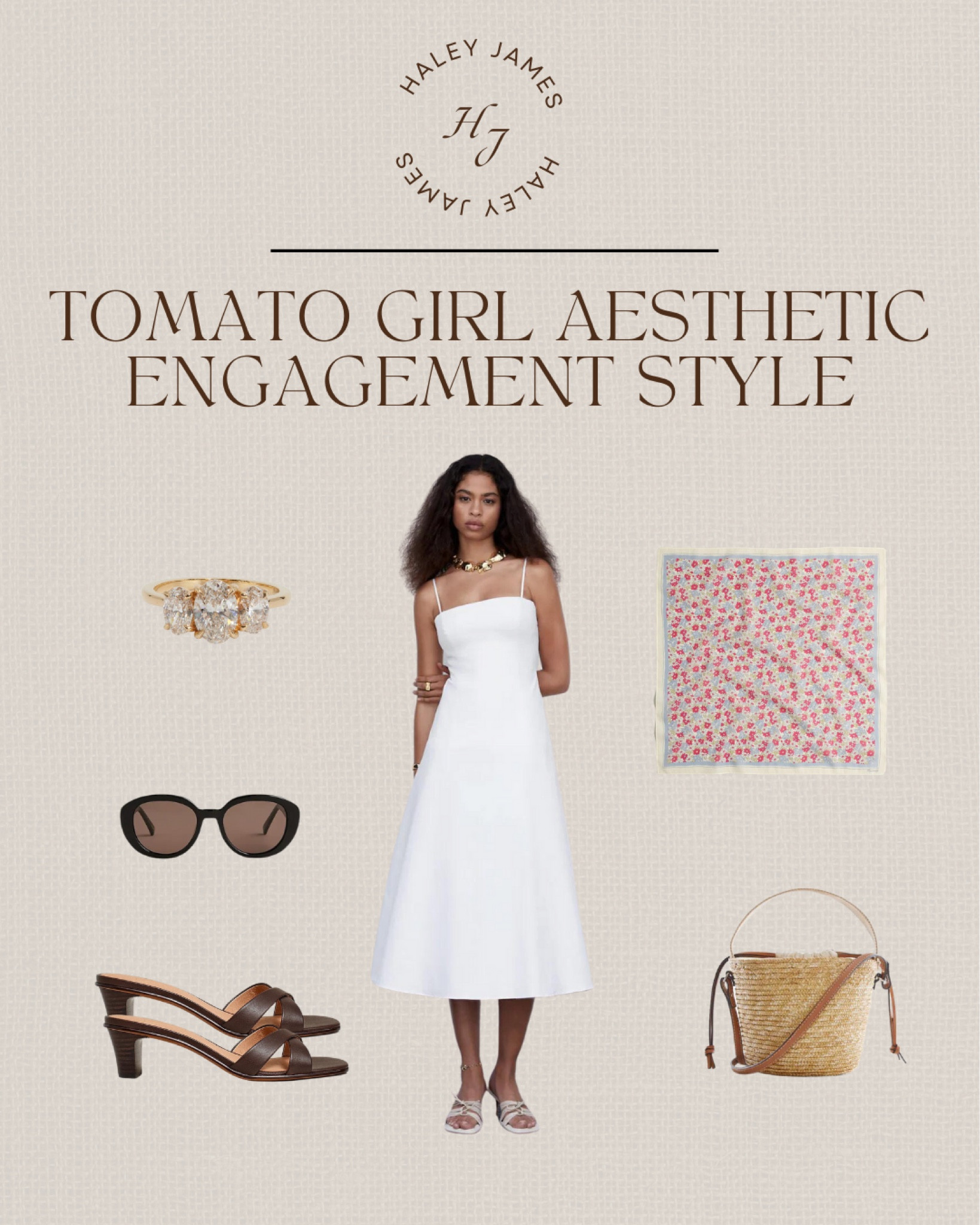 Styled by Haley James: Tomato Girl Engagement Style Aesthetic #summer #tomatogirl

#LTKwedding #LTKshoecrush #LTKstyletip