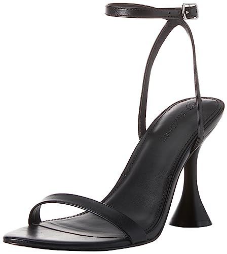 The Drop Women's Lina Trend Heel Sandal, Black, 5.5 | Amazon (US)