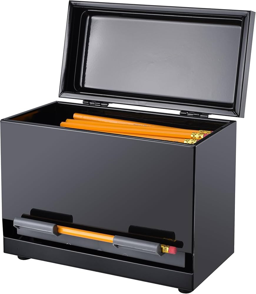2Fold Supply Pencil Dispenser for Classroom - Stainless Steel Bulk Pencil Holder for Desk - Inclu... | Amazon (US)