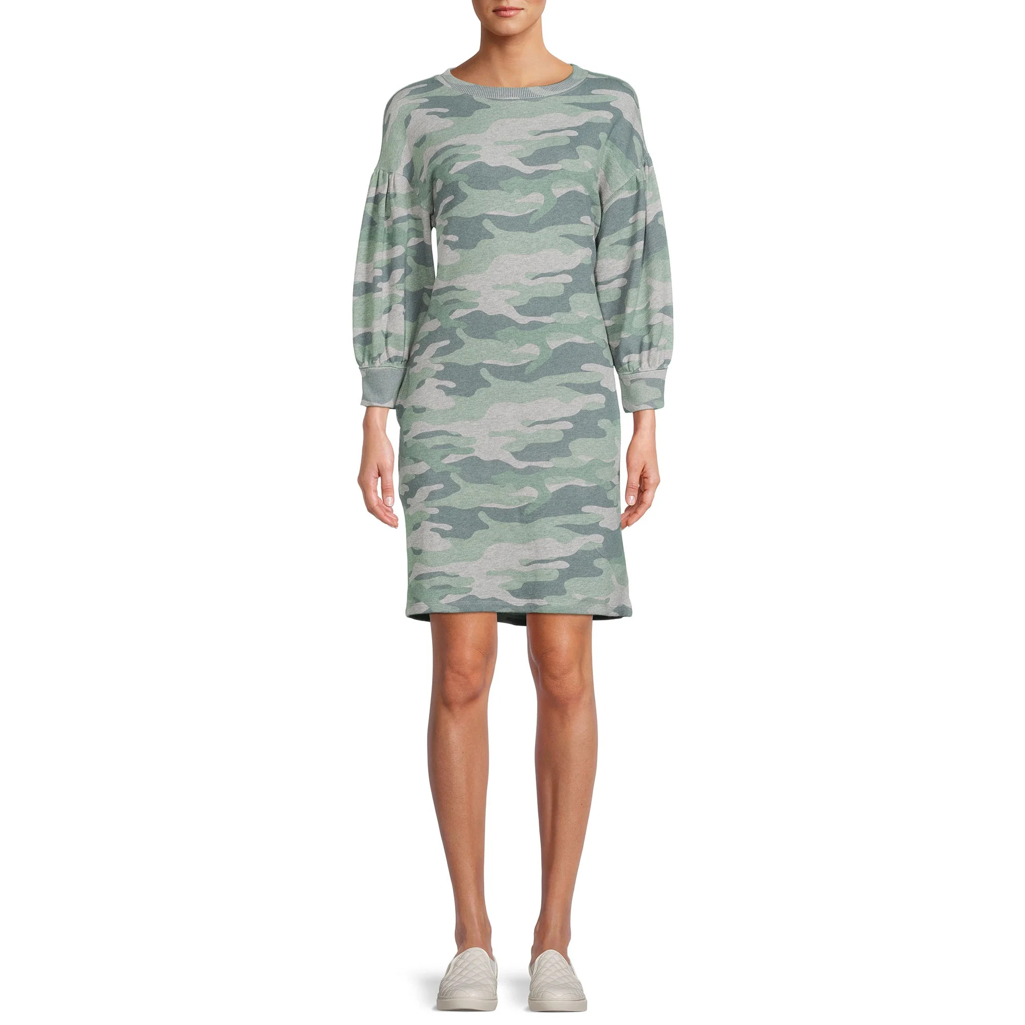 Time and Tru - Time and True Women's Sweatshirt Dress - Walmart.com | Walmart (US)