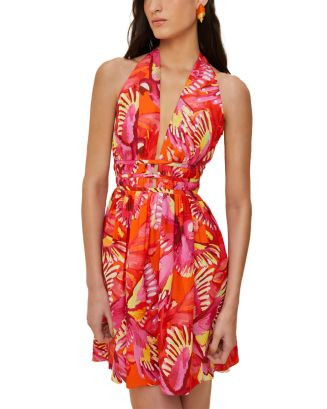 FARM Rio Flying Birds Halter Mini Dress  | Bloomingdale's Farm Rio | Bloomingdale's (US)