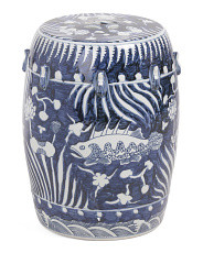 13x17 Fish Lotus Stool | TJ Maxx