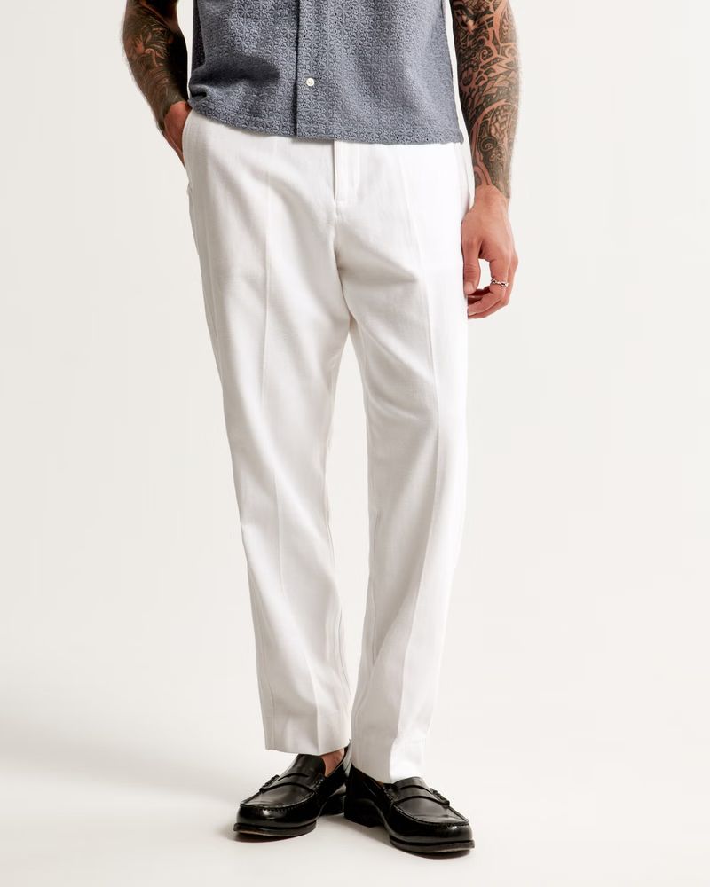 Linen-Blend Trouser | Abercrombie & Fitch (US)