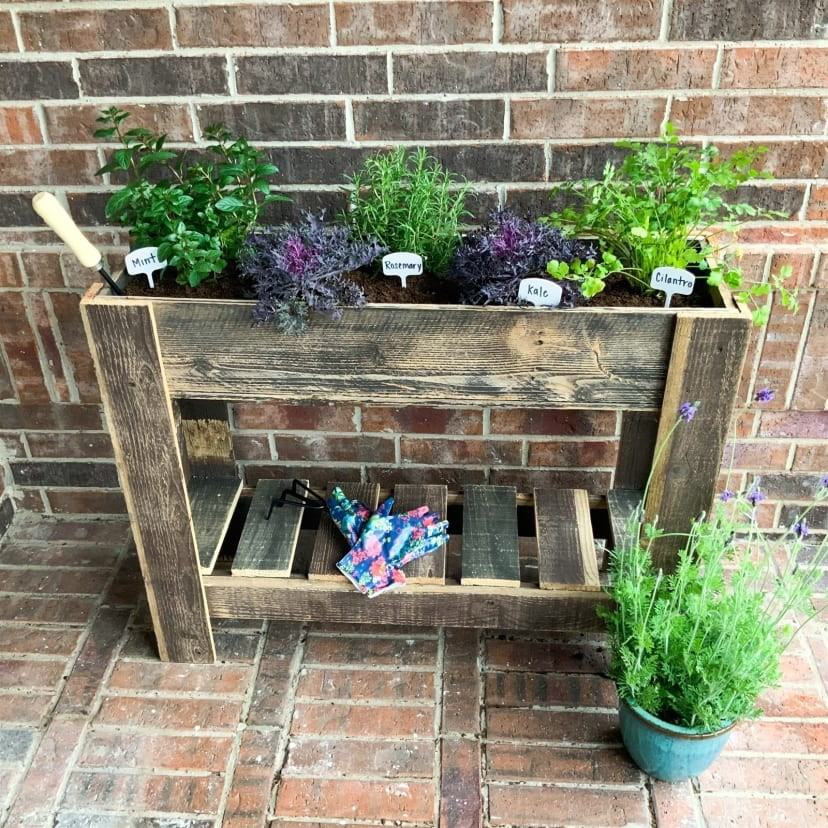 Reclaimed Wood Homespun Plant Stand | Jane