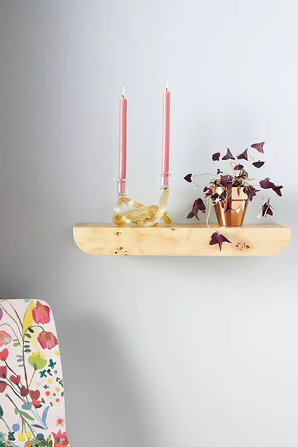 Tamara Floating Burl Shelf | Anthropologie (US)
