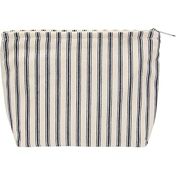 PAZIMIIK Makeup Bag Large Cotton Zipper Pouch for Purse Travel Canvas Make Up Organizer for Women... | Amazon (US)