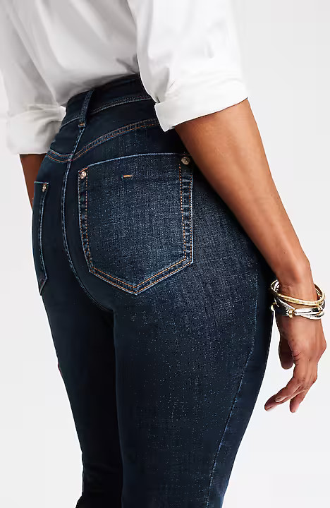 Curvy-Fit Authentic Slim-Leg Jeans | J. Jill