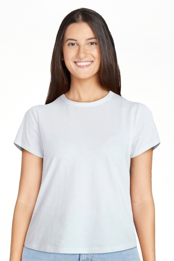Time and Tru Women's Crewneck Slub Tee with Short Sleeves, Sizes XS-XXXL | Walmart (US)
