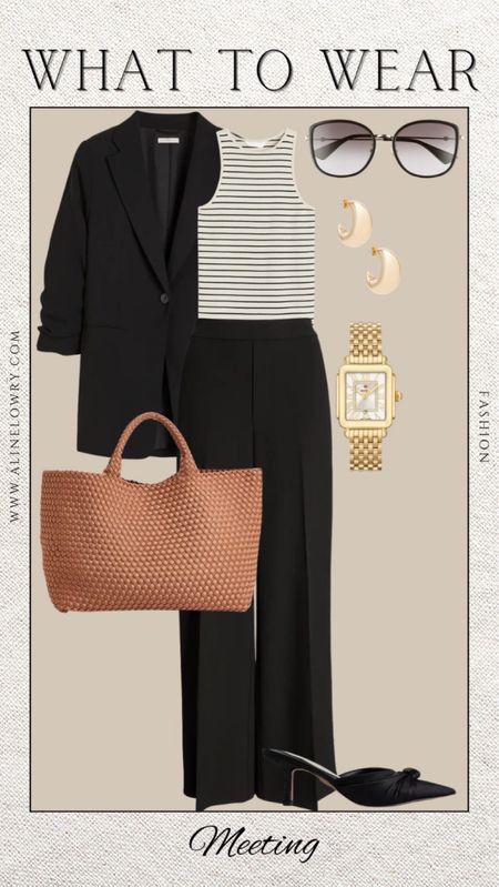 What to wear for a meeting, school meeting or work meeting, look stylish on a budget.
