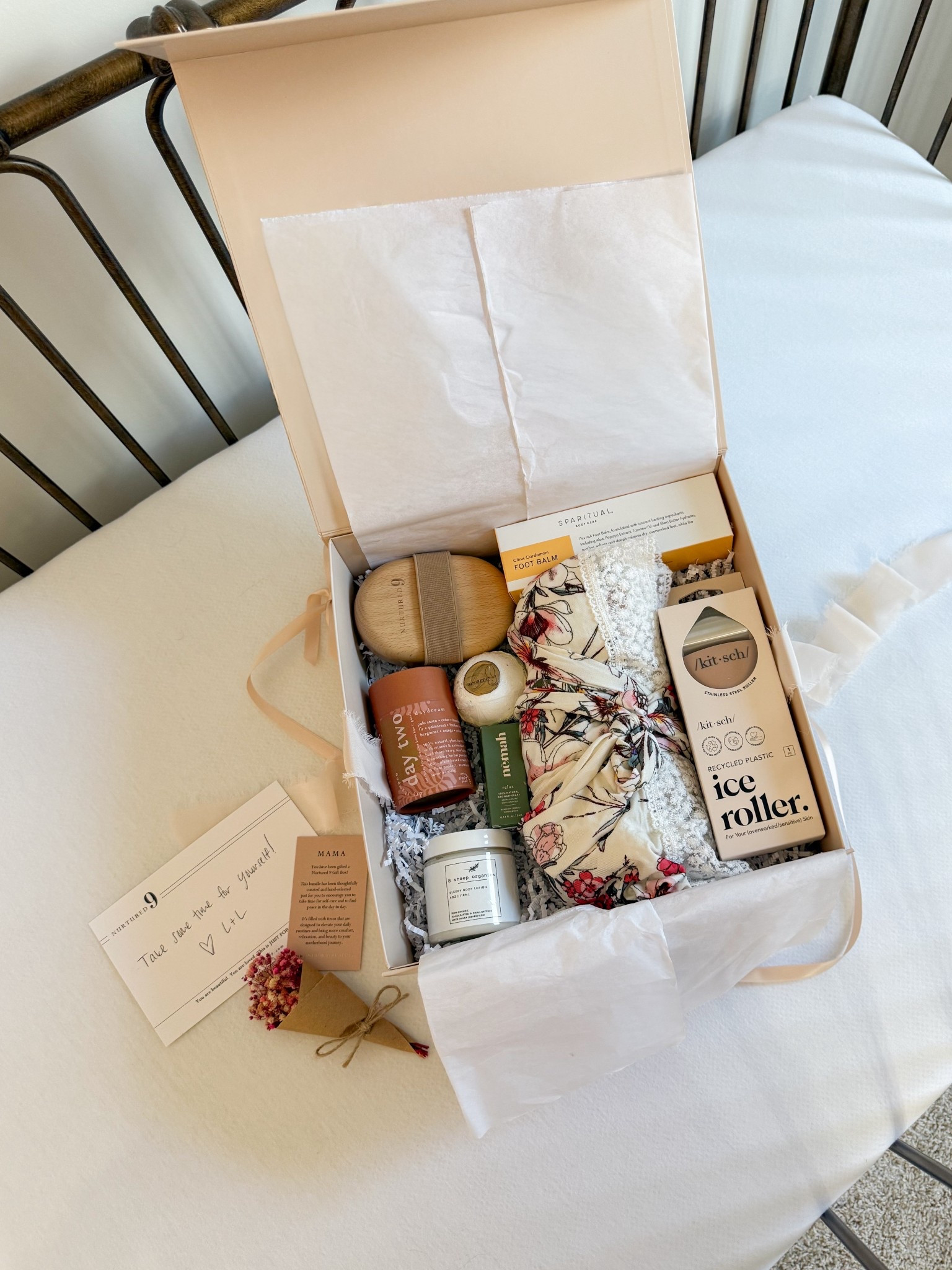 I just received the sweetest curated postpartum gift box from @nurtured9. From the luxe packaging and sweet details all the way to the perfectly curated products just for my postpartum self-care needs, Nurtured 9 is a must for any new mama in your life. Baby will receive most of the gifts and attention, but Nurtured 9 takes care of mama’s needs as well. 
You can curate your own gift box or choose from their signature gift boxes. They even offer personalization options for adding baby’s name to onesies, swaddles, teethers, and more. 

#LTKGiftGuide #LTKBump #LTKBaby