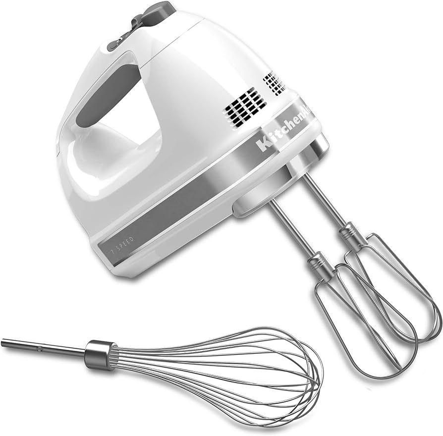 KitchenAid 7-Speed Mixer-KHM7210 Hand Mixer, White | Amazon (US)