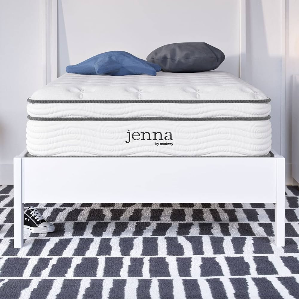 Modway Jenna 10” Innerspring and Memory Foam Twin Mattress With Individually Encased Coils | Amazon (US)