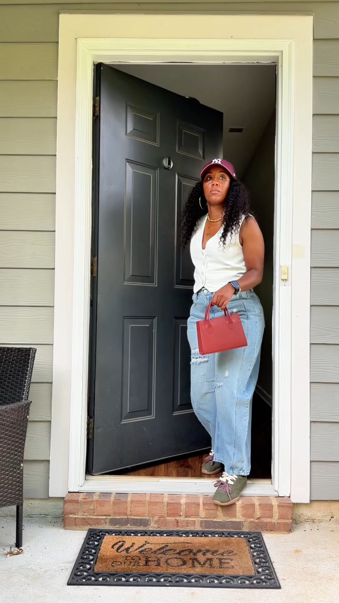 How I style barrel jeans with a white vest and sneakers

#LTKootd #LTKOver40 #LTKPetite