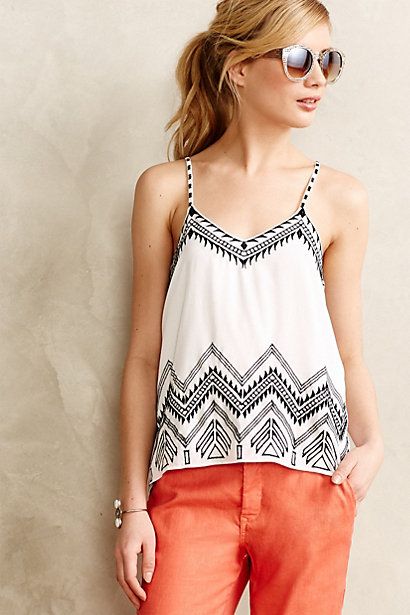Stitched Ikat Tank | Anthropologie (US)