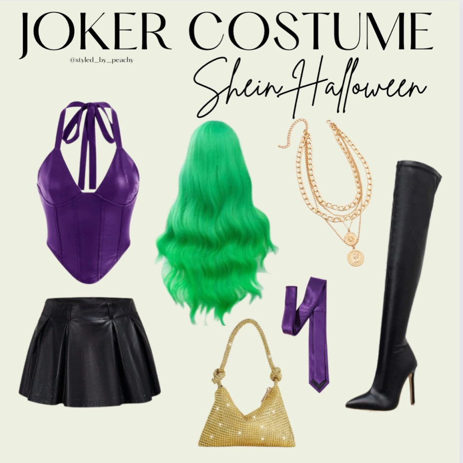 Joker Halloween Costume Inspo | SHEIN Styled Women’s Costume Ideas | Joker Outfit 

#LTKfindsunder50 #LTKfindsunder100 #LTKHalloween