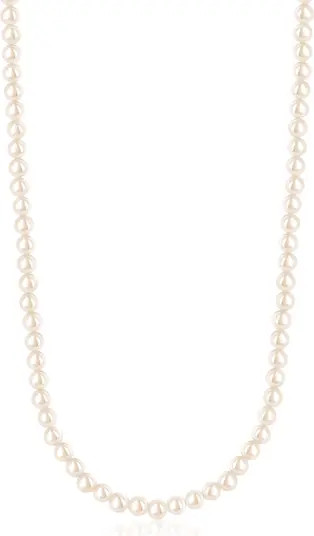Long 30 Inch Shell Pearl Necklace | Nordstrom