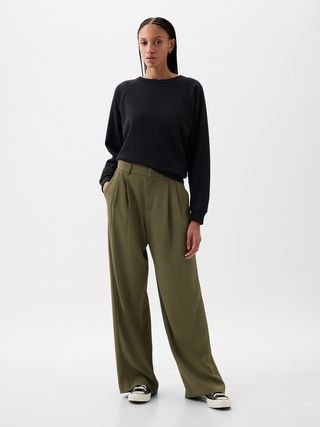 365 High Rise Pleated Trousers | Gap (US)