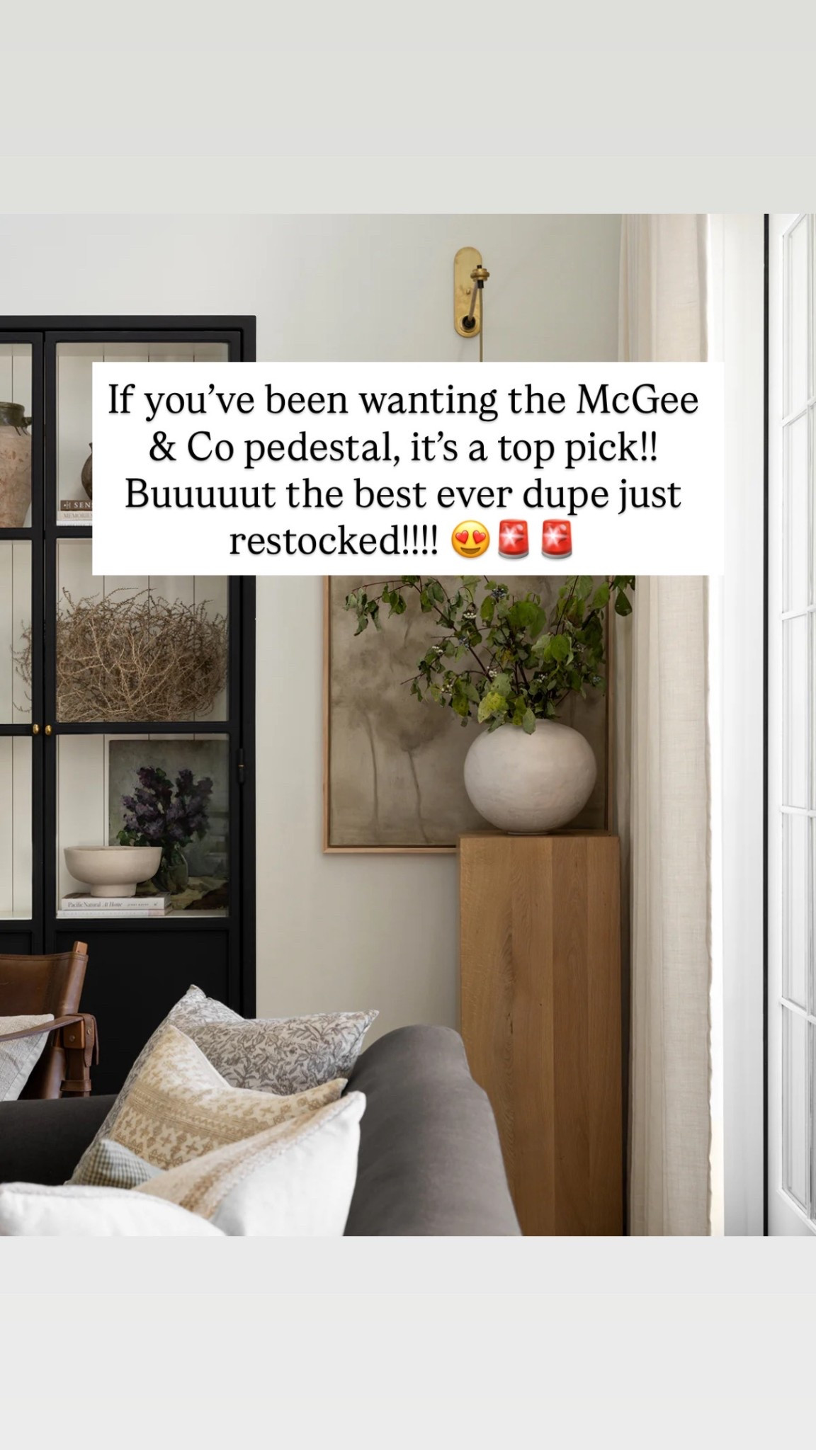 If you’ve been wanting the McGee & Co pedestal, it’s a top pick!! Buuuuut the best ever dupe just restocked!!!! 😍🚨🚨

#LTKSaleAlert #LTKHome