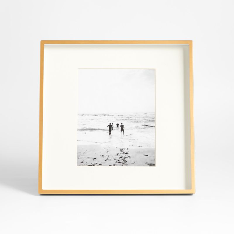 Brushed Brass 8x10 Frame + Reviews | Crate & Barrel | Crate & Barrel