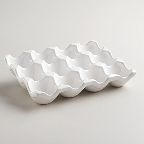 Ceramic Egg Crate 12-cup, White | Amazon (US)