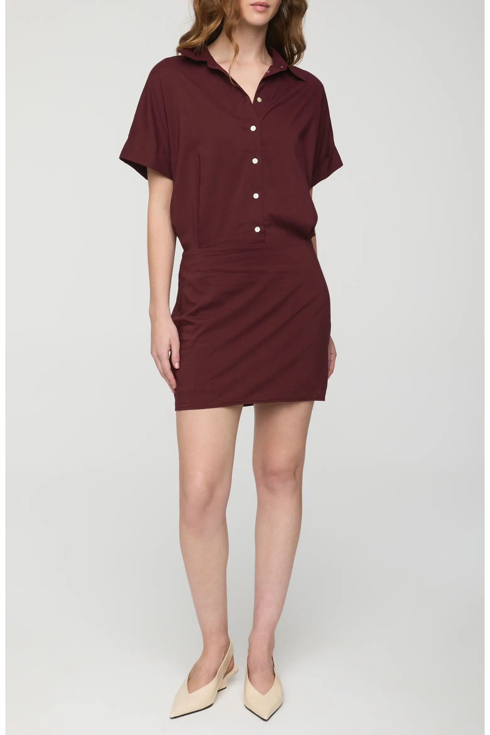 Blythe Stretch Cotton Mini Shirtdress (Women) | Nordstrom | Nordstrom