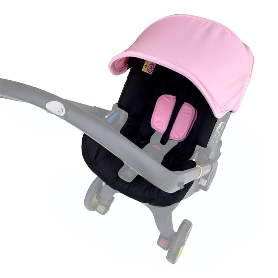 Changing Washing Kit,Canopy Sunshade Cover,Compatible with Car Seat Doona Strollers (Pink Black) | Amazon (US)