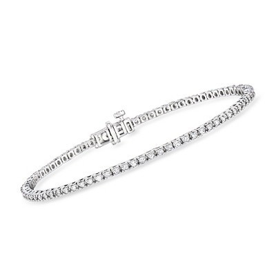 Ross-Simons 1.10 ct. t.w. Lab-Grown Diamond Tennis Bracelet in Sterling Silver Size 8 | Target