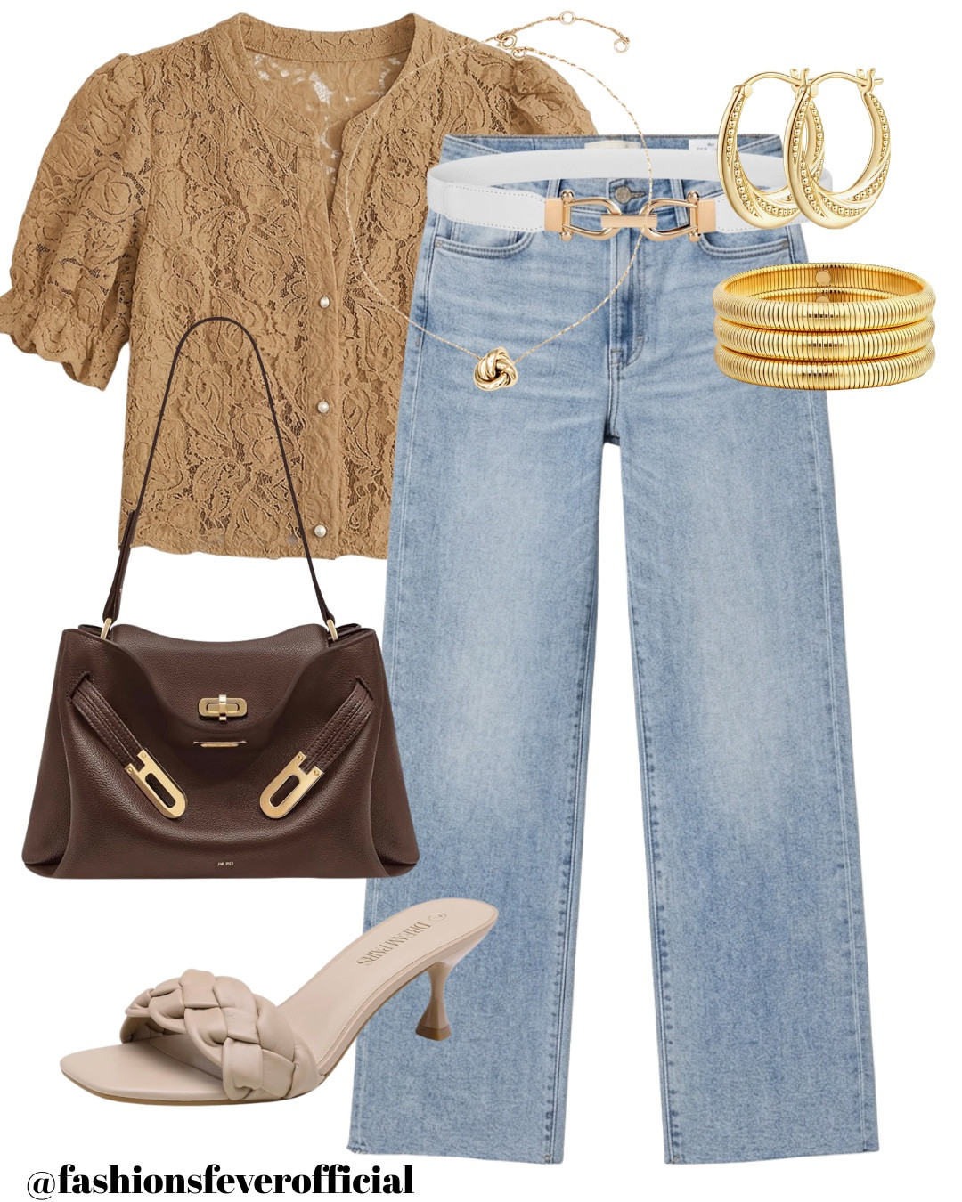 Springtime in the City
There is nothing quite like a crisp spring morning for a coffee run or a stroll through the blooming streets. This look perfectly balances feminine textures with casual staples for an effortless, "put-together" vibe.
The star of the show is this gorgeous camel lace blouse. The puff sleeves and delicate pearl buttons give it a vintage charm that feels so fresh for the season. I’ve paired it with my favorite high-waisted straight-leg jeans—the light wash is essential for transitioning your wardrobe into warmer weather.
To elevate the casual denim, I added a chic white belt with gold hardware to cinch the waist and tie in the stacked gold bangles and hoop earrings. These braided kitten heel mules are a total dream; they give you just enough height without sacrificing comfort for a day on your feet! 🌸
Shop the look below:
• Top: Camel Lace Puff-Sleeve Blouse
• Denim: Light Wash High-Rise Straight Jeans
• Accessories: White & Gold Buckle Belt | Gold Bangle Stack | Hammered Gold Hoops
• Bag: Chocolate Brown Leather Satchel
• Shoes: Nude Braided Square-Toe Mules
#LTKunder100 #LTKstyletip #SpringFashion #DenimStyle #LaceBlouse #StreetStyle #SpringOOTD #LTKFashion

#LTKootd #LTKSeasonal