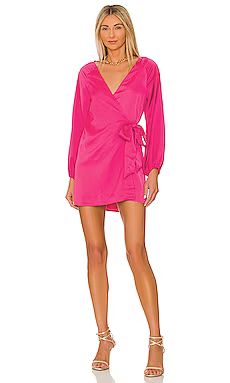 Lovers and Friends Megan Mini Dress in Hot Pink from Revolve.com | Revolve Clothing (Global)