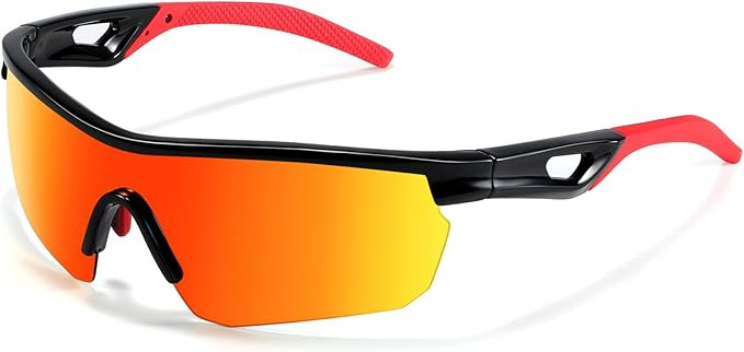 Kids Sunglasses Polarized Baseball Sports Sun Glasses,Lightweight UV400 TR90 Cycling Shades Frame... | Amazon (US)