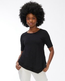 Asymmetrical Hem Slub Tee | Chico's