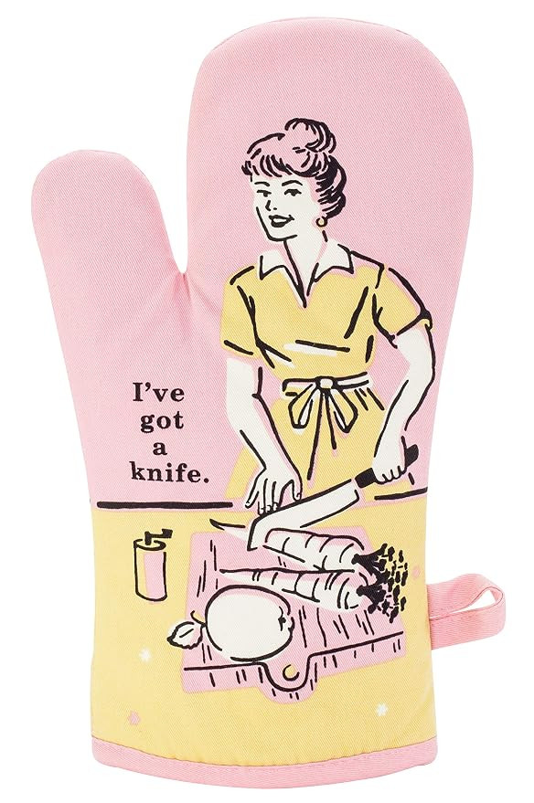 Blue Q Oven Mitt, I've Got a Knife. Super-Insulated Quilting, Comfy, Natural-Fitting Shape, 100% ... | Amazon (US)