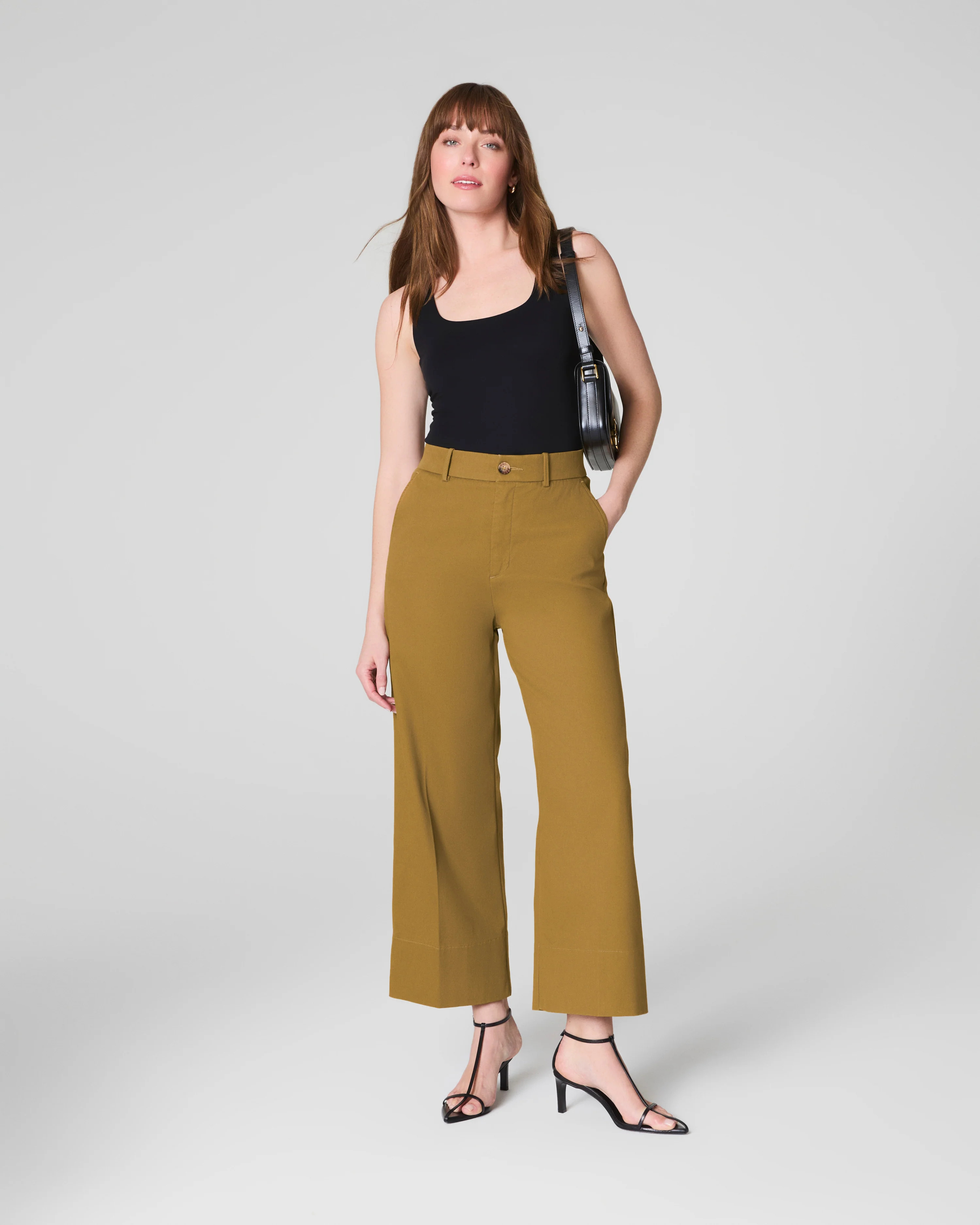 SPANXsupersmooth™ Stretch TwillCropped Wide Leg Pant | Spanx